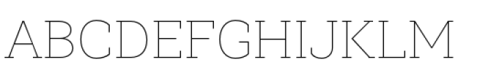 Weekly Thin Font UPPERCASE