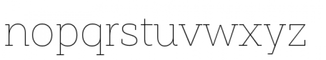 Weekly Thin Font LOWERCASE