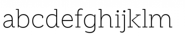 Weekly Ultra Light Font LOWERCASE