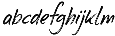 Weeping Willow Italic Font LOWERCASE