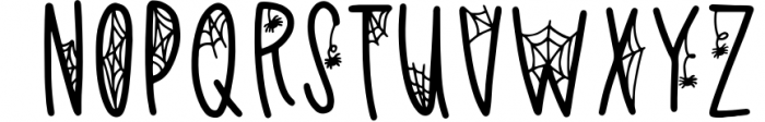 Webbed Hallow Font UPPERCASE