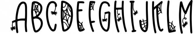 Webbed Hallow Font LOWERCASE