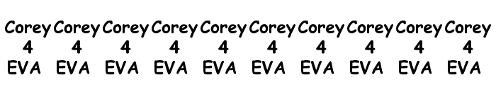We Love Corey Font OTHER CHARS