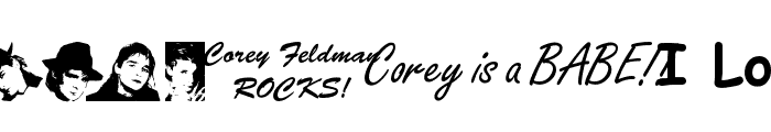 We Love Corey Font LOWERCASE