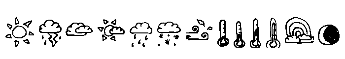 Weather Seasons And Hol Regular Font UPPERCASE