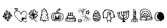 Weather Seasons And Hol Regular FONT