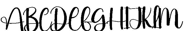 Wedding Dress Font UPPERCASE