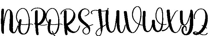 Wedding Dress Font UPPERCASE