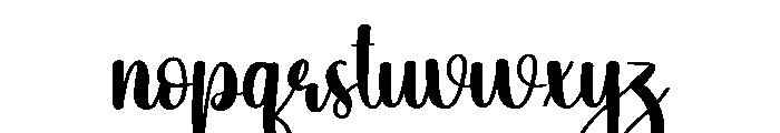Wedding Dress Font LOWERCASE