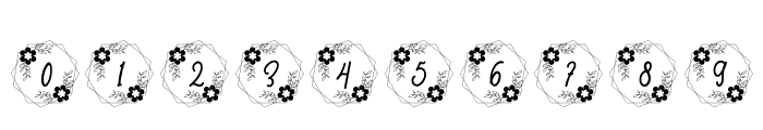 Wedding Flower Font OTHER CHARS