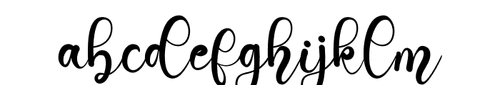 Wedding Holiday Font LOWERCASE