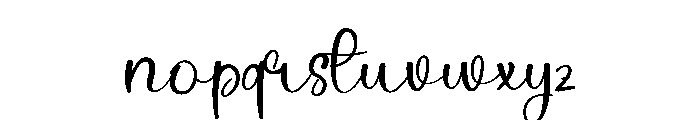 Wedding Signature Font LOWERCASE