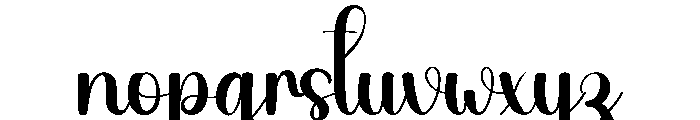 Wedding Valentine Font LOWERCASE