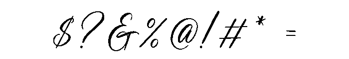 Wedding in the Starlight Font OTHER CHARS