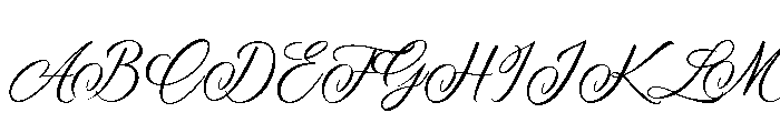 Wedding in the Starlight Font UPPERCASE