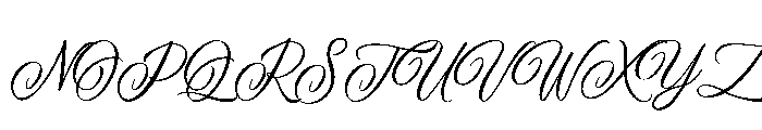 Wedding in the Starlight Font UPPERCASE