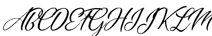 Weddingday Personal Use Regular Font UPPERCASE