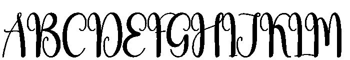 Weddingnight Font UPPERCASE