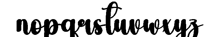Weddingnight Font LOWERCASE