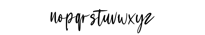 Wednesday Script Font LOWERCASE
