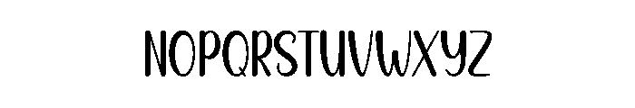 Weekend Font LOWERCASE