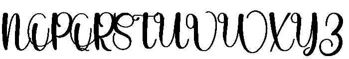 Weekly Font UPPERCASE