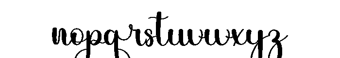 Weekly Font LOWERCASE