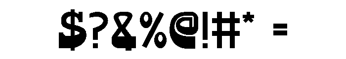 Weighty-Step Font OTHER CHARS