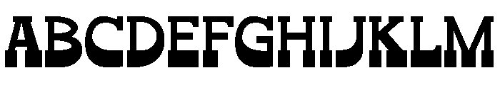 Weighty-Step Font UPPERCASE
