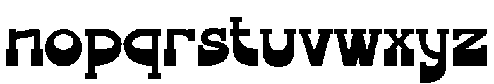 Weighty-Step Font LOWERCASE