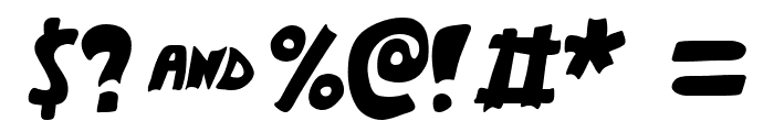 Weird Comic Font OTHER CHARS