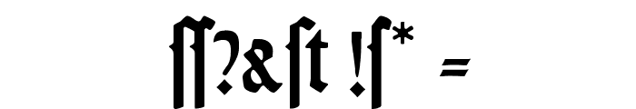 Weiss-Gotisch Font OTHER CHARS