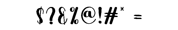 Welcome January Font OTHER CHARS