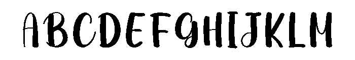 Welcome January Font UPPERCASE