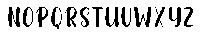 Welcome January Font UPPERCASE