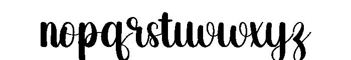 Welcome January Font LOWERCASE