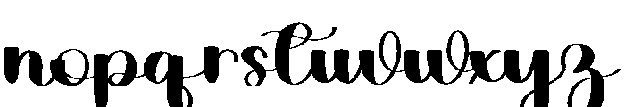 Welcome Winter Font LOWERCASE