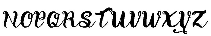 Wellys Font UPPERCASE