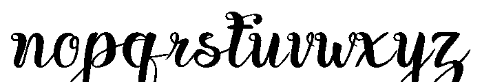 Wellys Font LOWERCASE