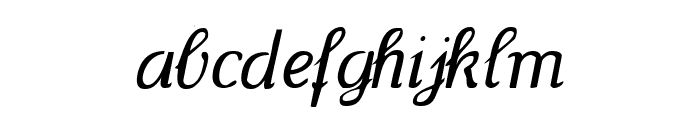 Wenceslas-Oblique Font LOWERCASE