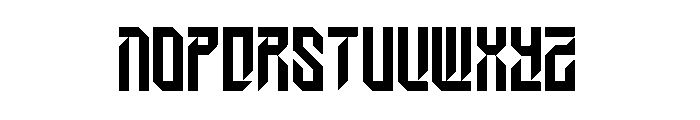 Wesley Gothic Regular Font LOWERCASE