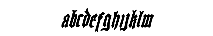 Westdelphia Bold Italic Font LOWERCASE