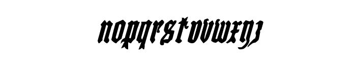 Westdelphia Bold Italic Font LOWERCASE
