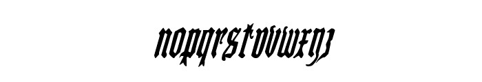 Westdelphia Condensed Italic Font LOWERCASE