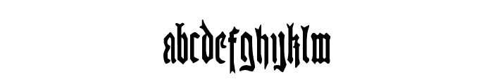 Westdelphia Condensed Font LOWERCASE