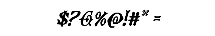 Westdelphia Italic Font OTHER CHARS