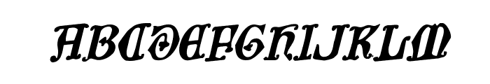 Westdelphia Rotalic Font UPPERCASE