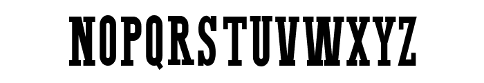 Western Bang Bang Clean Font UPPERCASE