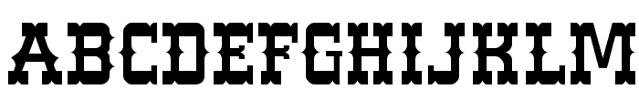 Western Normal Font UPPERCASE