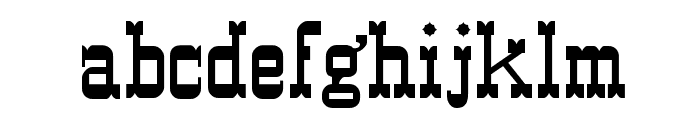 Western Normal Font LOWERCASE